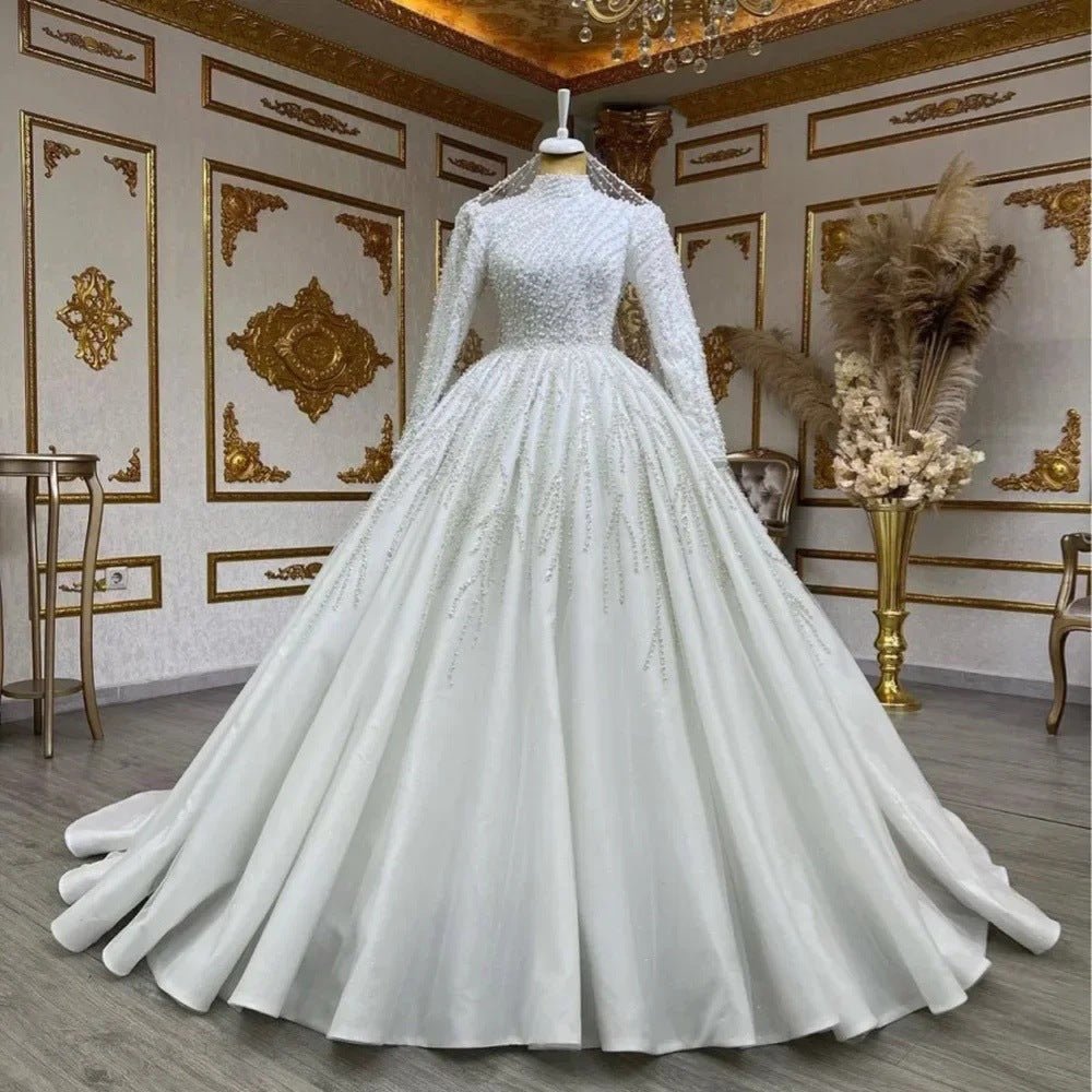 empire waist wedding dress with long sleeves Long-Sleeve High-Waist Summer 2017 Beyoncé Rocks Out In fall and summer Fabric:SHELL 94% Polyester 6% Spandex LINING 95% Rayon 5% Spandex