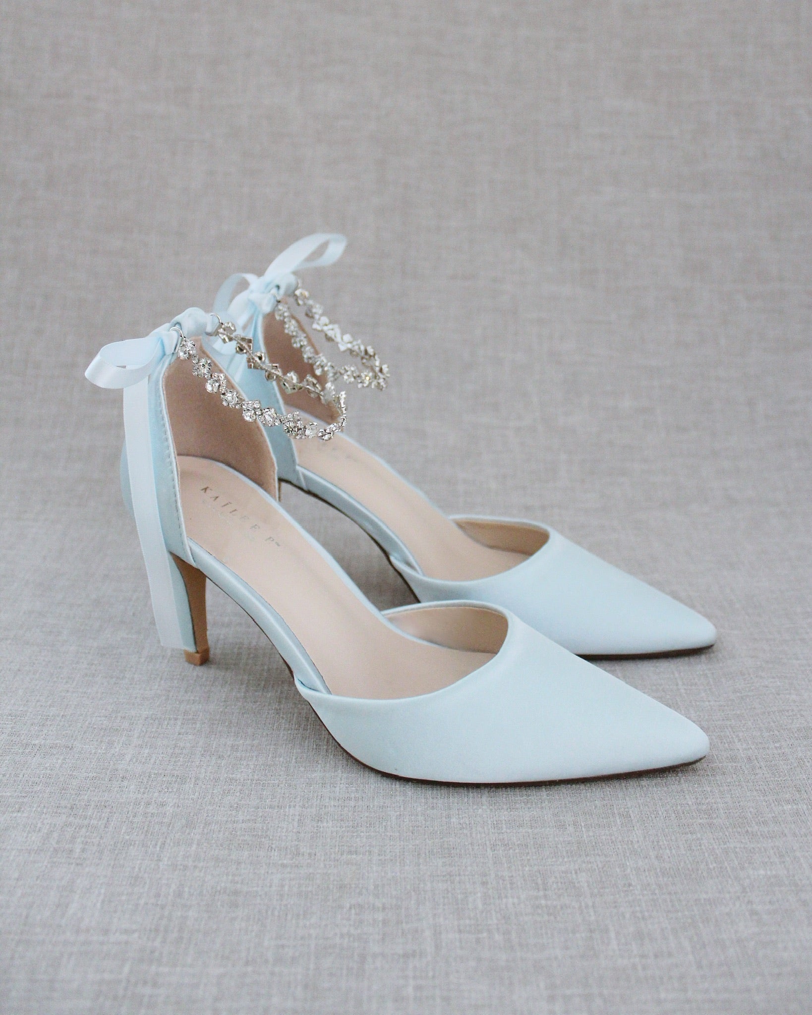 Wedding Pumps with Amaryllis Crystal Strap