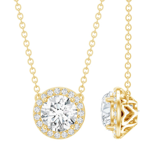 1 Carat Lab Grown Diamond Bridal Necklace with IGI Certificate - Luzilly Bridal & Apparel