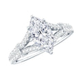 1 Carat Marquise Cut Lab Grown Diamond Split Shank Engagement Ring with IGI Certificate - Luzilly Bridal & Apparel