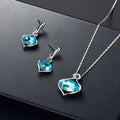 Women's Bridal Peacock Gem Opal For Jewelry Set