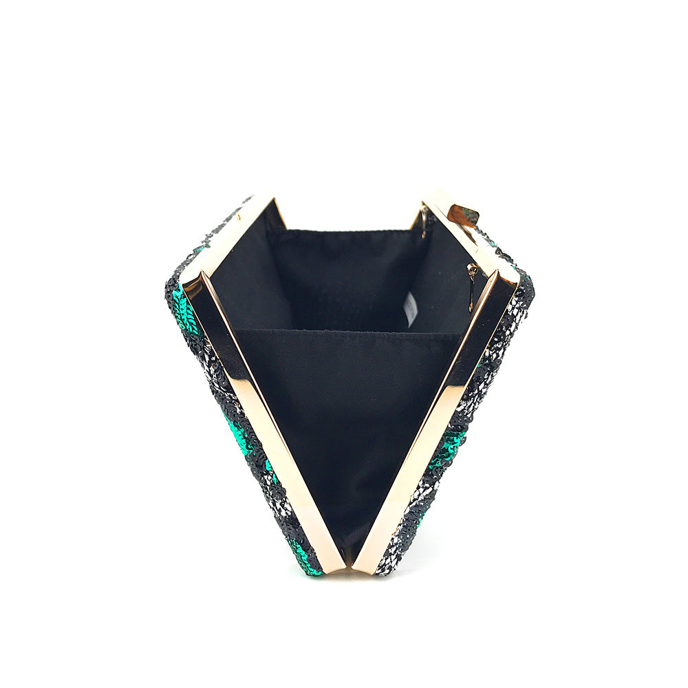 Women Fashion Clutch Bag Beaded Leaf Metal Gold Lady Evening Bag Chain Shoulder Handbags Party Wedding Bridal Bags