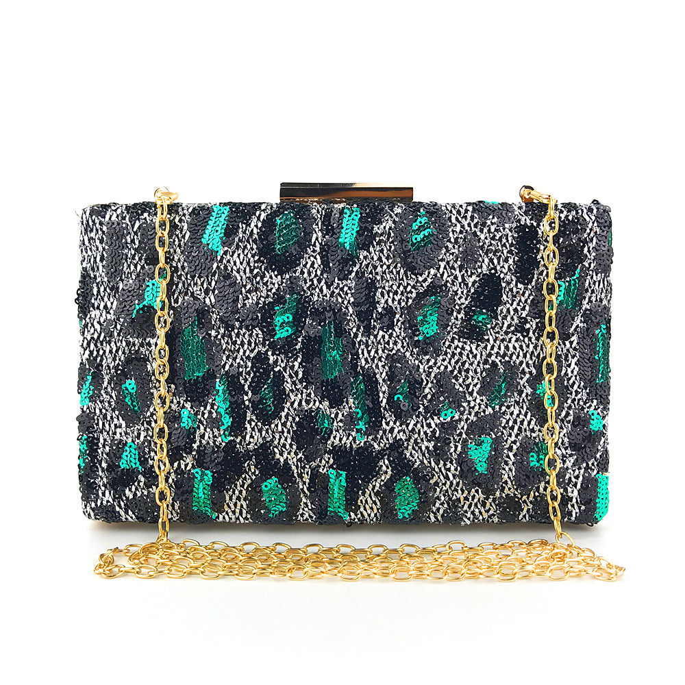 Women Fashion Clutch Bag Beaded Leaf Metal Gold Lady Evening Bag Chain Shoulder Handbags Party Wedding Bridal Bags