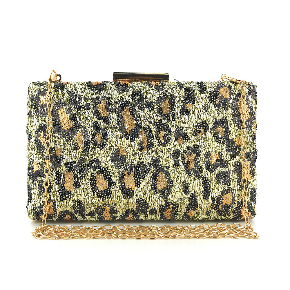 Women Fashion Clutch Bag Beaded Leaf Metal Gold Lady Evening Bag Chain Shoulder Handbags Party Wedding Bridal Bags