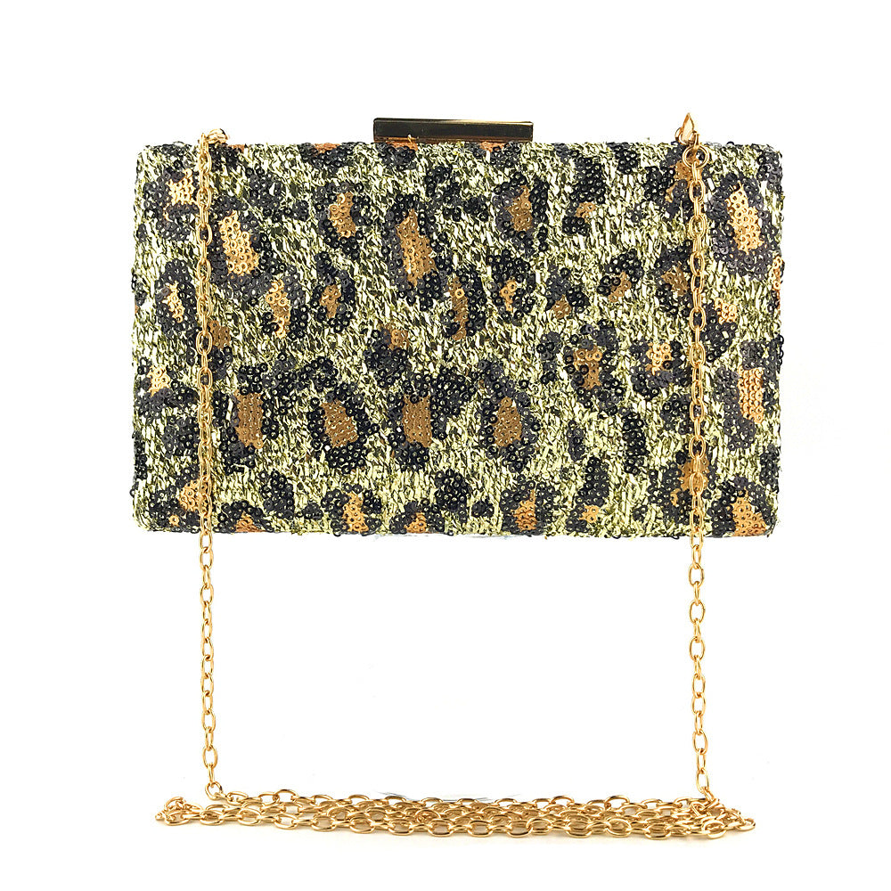 Women Fashion Clutch Bag Beaded Leaf Metal Gold Lady Evening Bag Chain Shoulder Handbags Party Wedding Bridal Bags