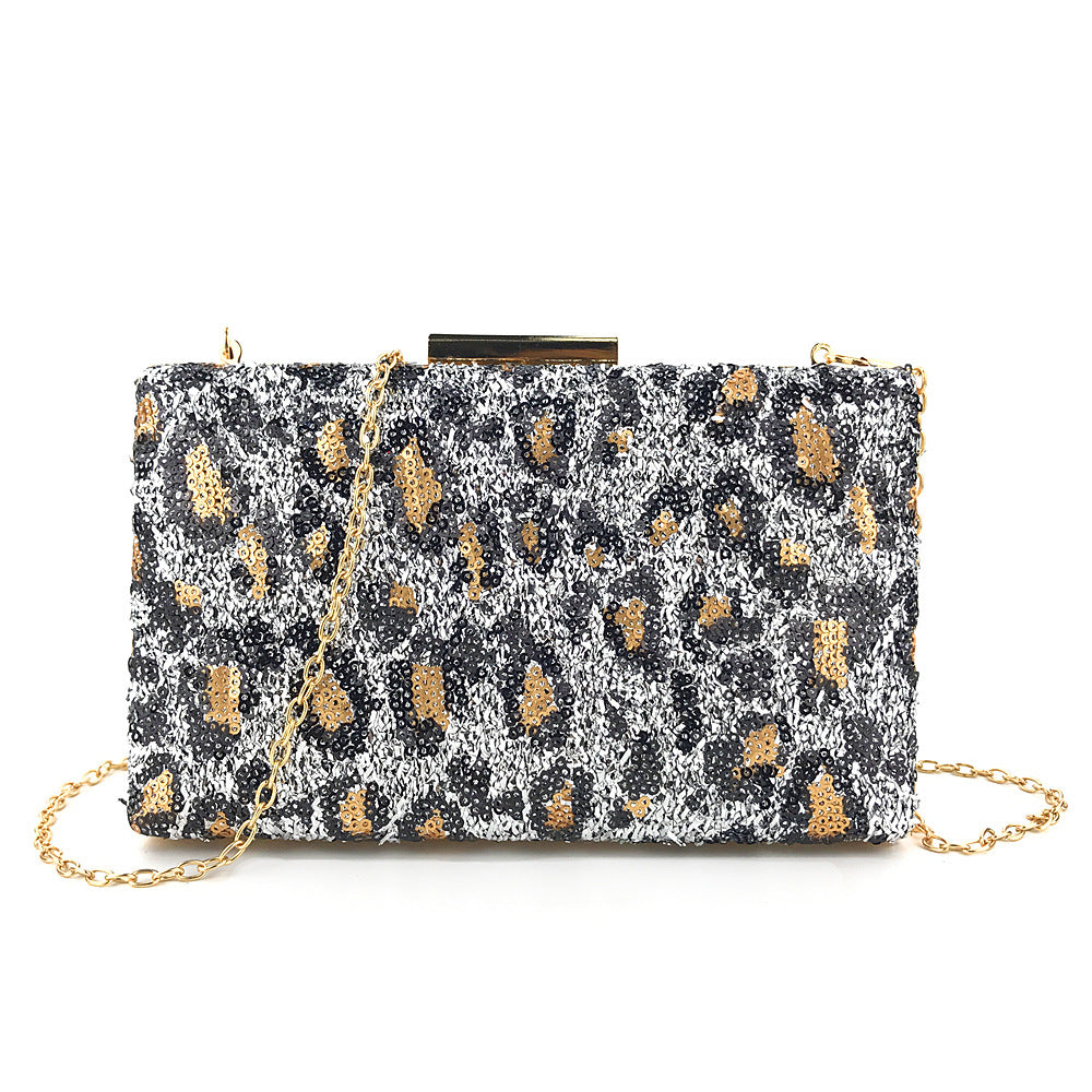Women Fashion Clutch Bag Beaded Leaf Metal Gold Lady Evening Bag Chain Shoulder Handbags Party Wedding Bridal Bags