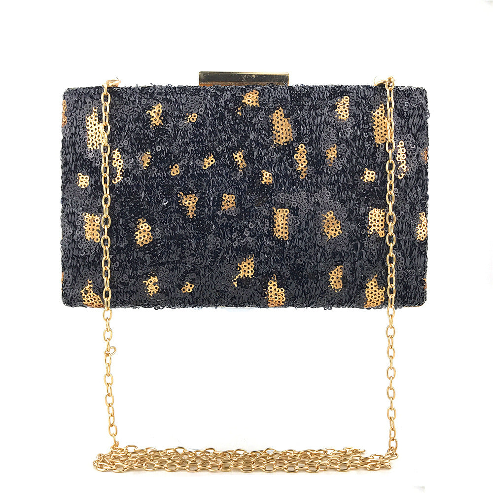 Women Fashion Clutch Bag Beaded Leaf Metal Gold Lady Evening Bag Chain Shoulder Handbags Party Wedding Bridal Bags