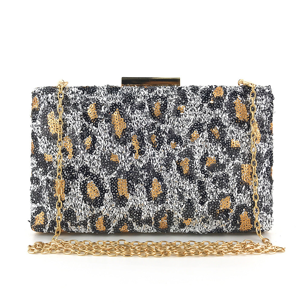 Women Fashion Clutch Bag Beaded Leaf Metal Gold Lady Evening Bag Chain Shoulder Handbags Party Wedding Bridal Bags