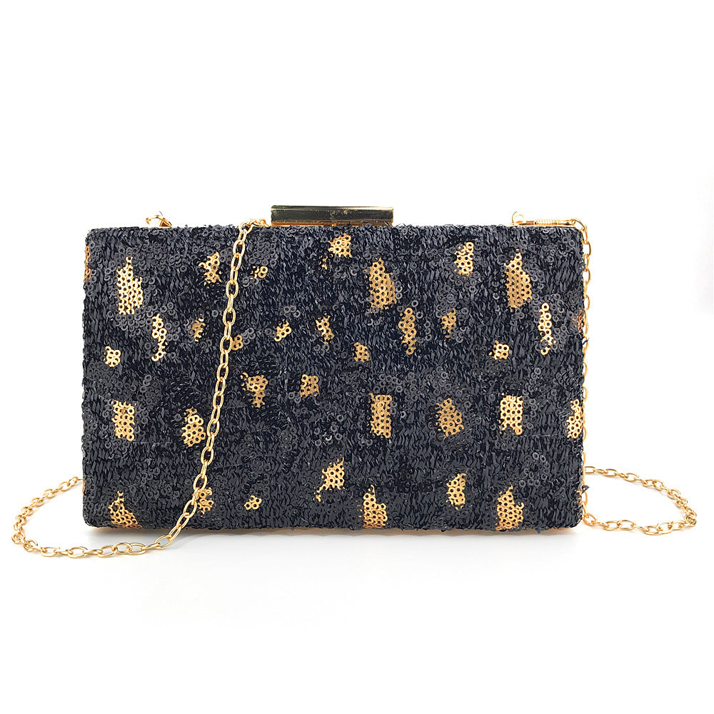 Women Fashion Clutch Bag Beaded Leaf Metal Gold Lady Evening Bag Chain Shoulder Handbags Party Wedding Bridal Bags