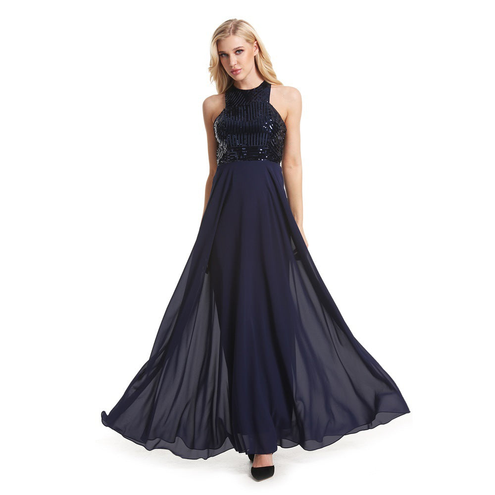 Sequin Chiffon Bridesmaid Dress
