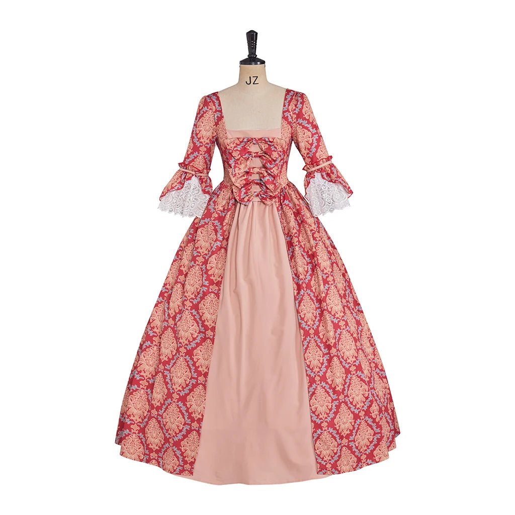 18th Century Rococo Floral Dress Victorian Royal Princess Wedding Ball Gown Marie Antoinette Baroque Gothic Lolita Walking Costu - Luzilly Bridal & Apparel