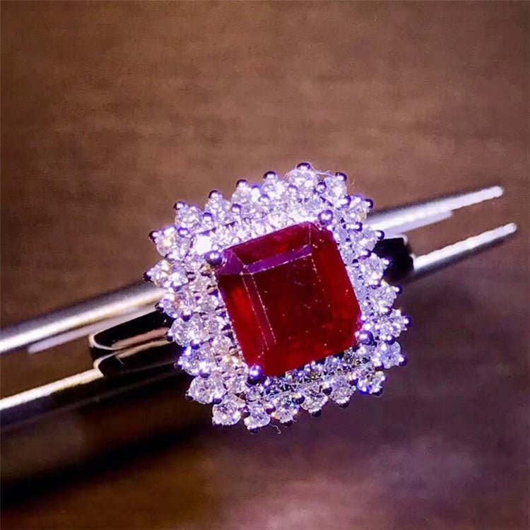 1.9ct Natural Ruby Ring in 18k Gold - Luzilly Bridal & Apparel