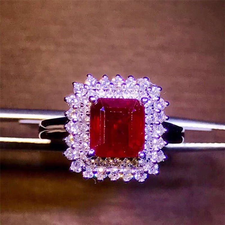 1.9ct Natural Ruby Ring in 18k Gold - Luzilly Bridal & Apparel