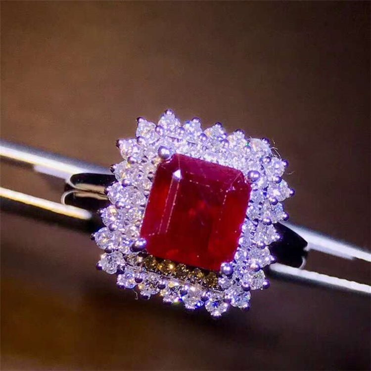 1.9ct Natural Ruby Ring in 18k Gold - Luzilly Bridal & Apparel