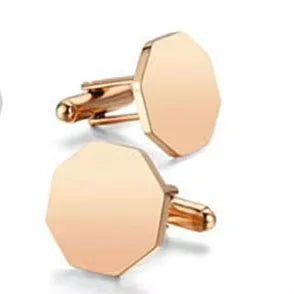 1Pair High Quality Stainless Steel Cufflink Fashion Jewelry for Men Business Wedding Shirt Cuff Buttons Banquet Accessories Gift - Luzilly Bridal & Apparel