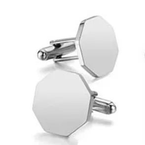1Pair High Quality Stainless Steel Cufflink Fashion Jewelry for Men Business Wedding Shirt Cuff Buttons Banquet Accessories Gift - Luzilly Bridal & Apparel