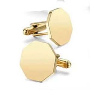 1Pair High Quality Stainless Steel Cufflink Fashion Jewelry for Men Business Wedding Shirt Cuff Buttons Banquet Accessories Gift - Luzilly Bridal & Apparel
