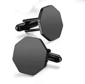 1Pair High Quality Stainless Steel Cufflink Fashion Jewelry for Men Business Wedding Shirt Cuff Buttons Banquet Accessories Gift - Luzilly Bridal & Apparel