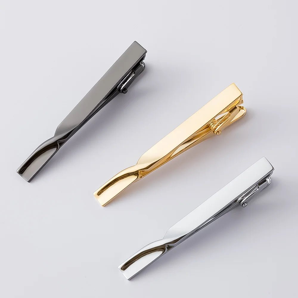 1pc Men's Business Tie Clip - Stylish and Durable Tie Bar for RegularTies -Perfect for Weddings and Business Meetings - Luzilly Bridal & Apparel