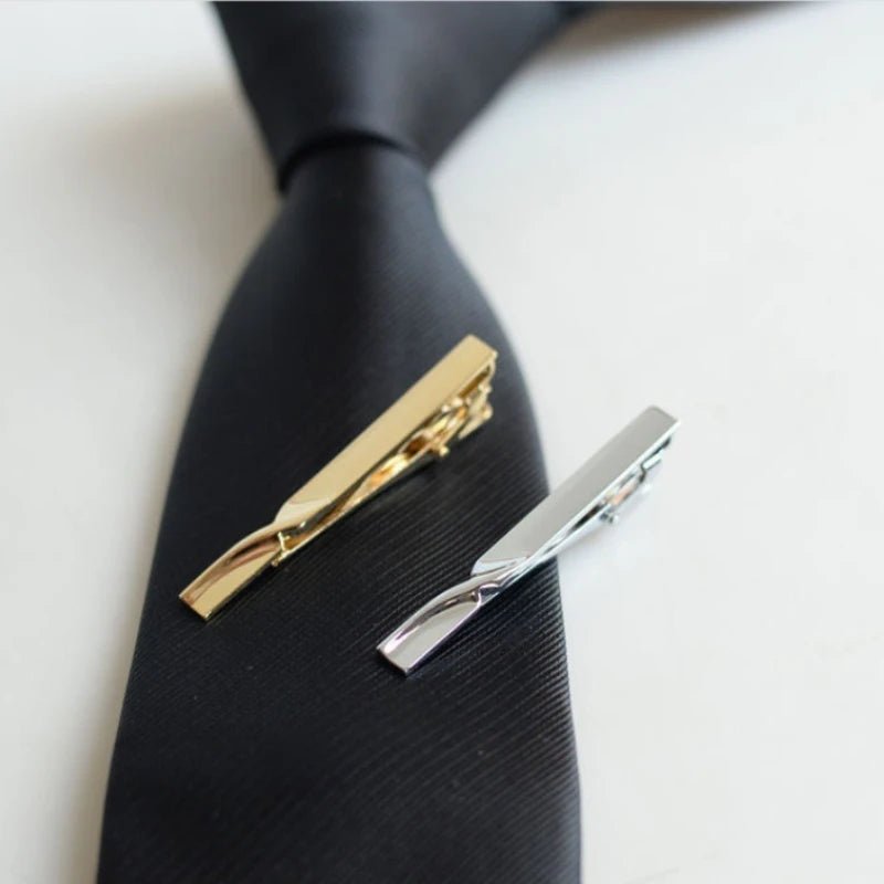1pc Men's Business Tie Clip - Stylish and Durable Tie Bar for RegularTies -Perfect for Weddings and Business Meetings - Luzilly Bridal & Apparel