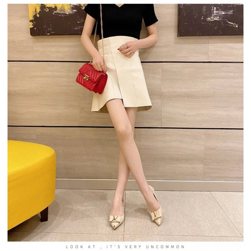 2026 Summer New Pointed-Toe Stiletto Heels, Women's Medium Height Office Pumps, Elegant Work Dress Shoes for Commuting - Luzilly Bridal & Apparel