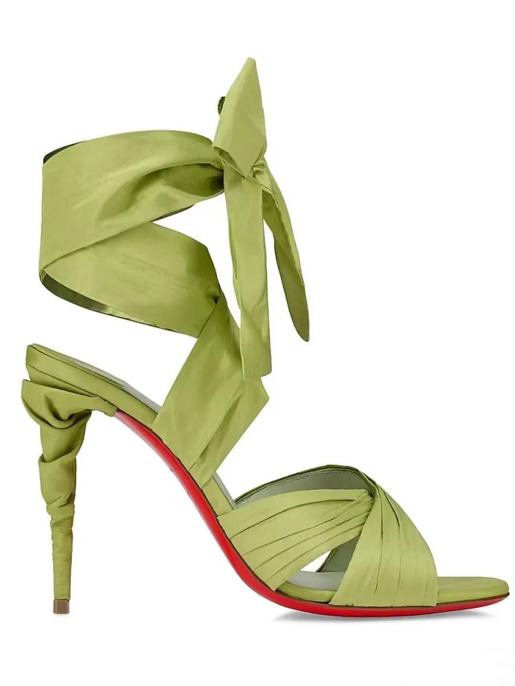 2026Summer New Women's Stiletto Sandals Round Head Strap Party Wedding Women's 34-44 Large High Heel Sandals - Luzilly Bridal & Apparel