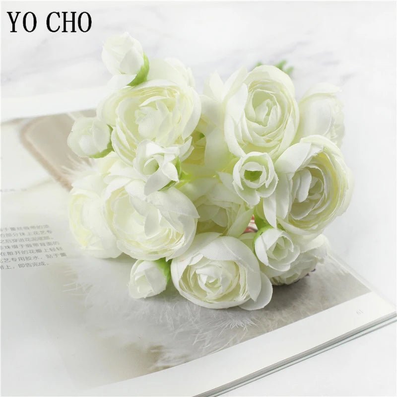 24-Stem Mini Silk Rose Bouquet for Weddings and Décor - Luzilly Bridal & Apparel