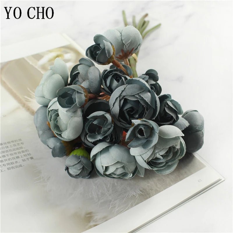 24-Stem Mini Silk Rose Bouquet for Weddings and Décor - Luzilly Bridal & Apparel