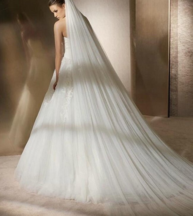 3 meters bridal veil - Luzilly Bridal & Apparel