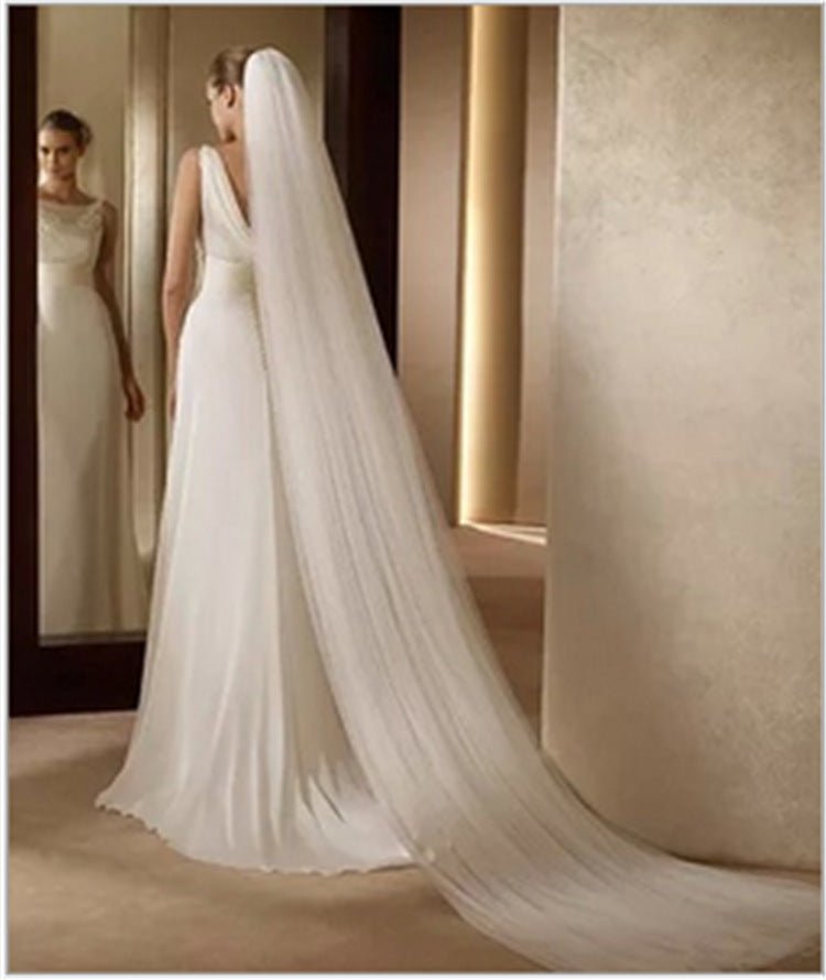 Three-Meter Veil with Layer Options - Luzilly Bridal & Apparel