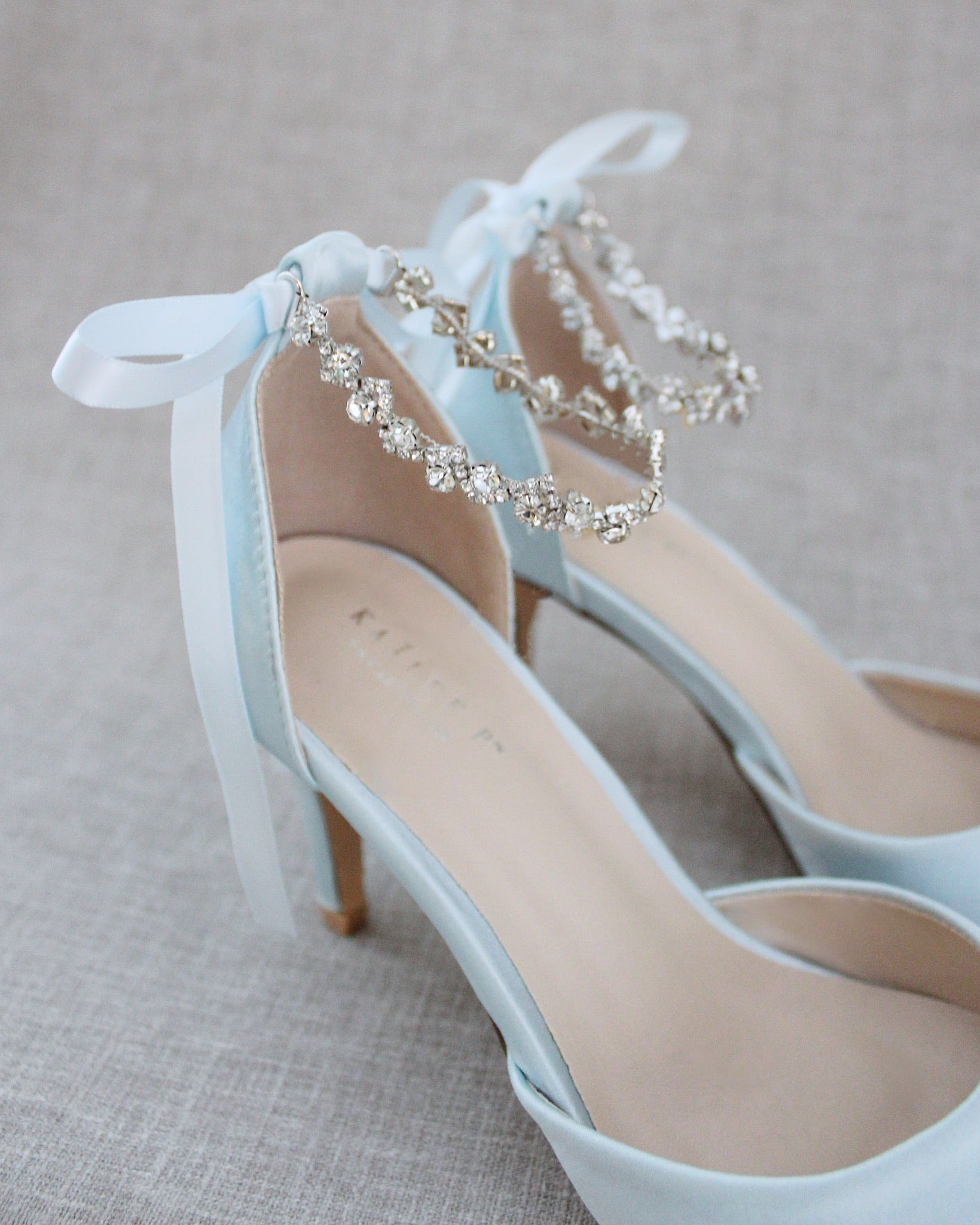 Wedding Pumps with Amaryllis Crystal Strap