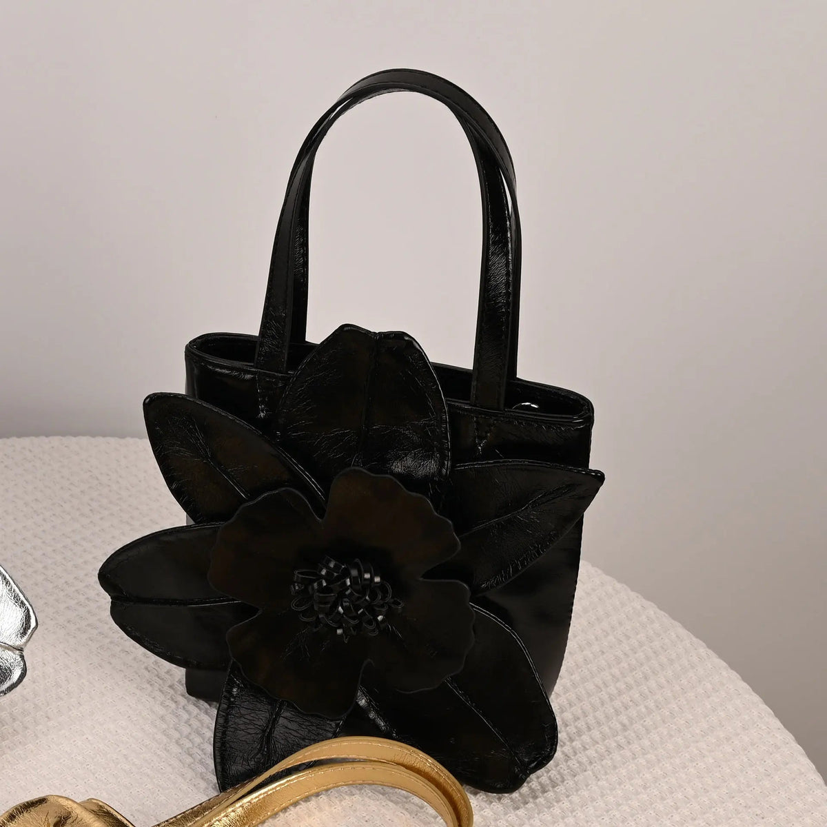 3D Floral Bridal Bucket Bag — Evening Clutch - Luzilly Bridal & Apparel