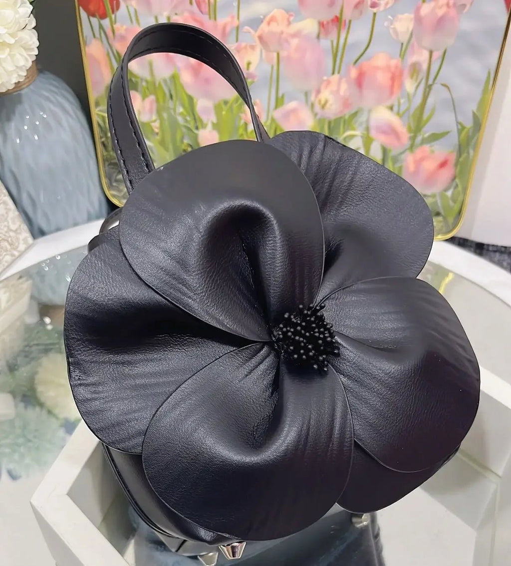 3D Floral Bridal Clutch — Small Bucket Bag - Luzilly Bridal & Apparel