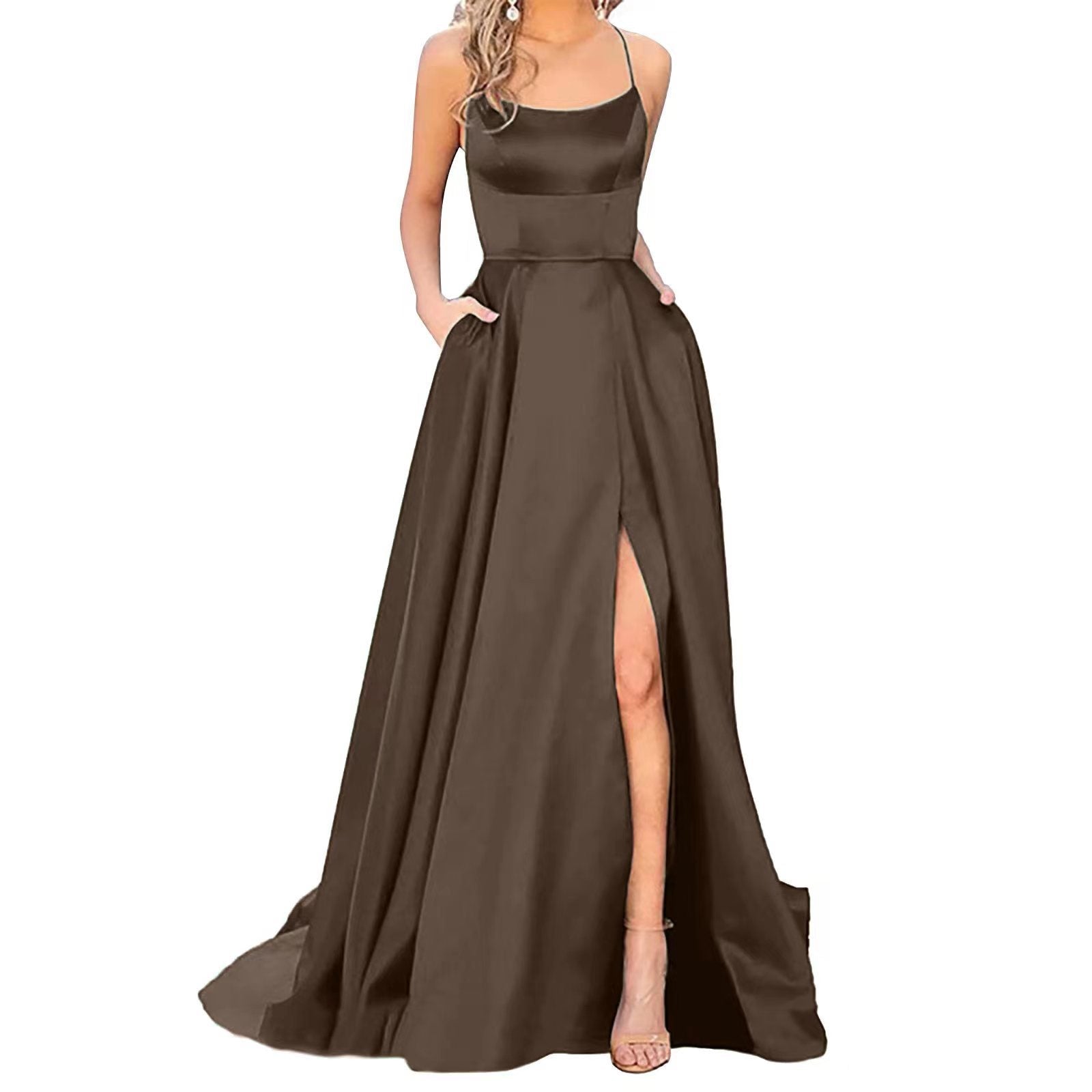 One-Shoulder Cutout Bridesmaid Dress
