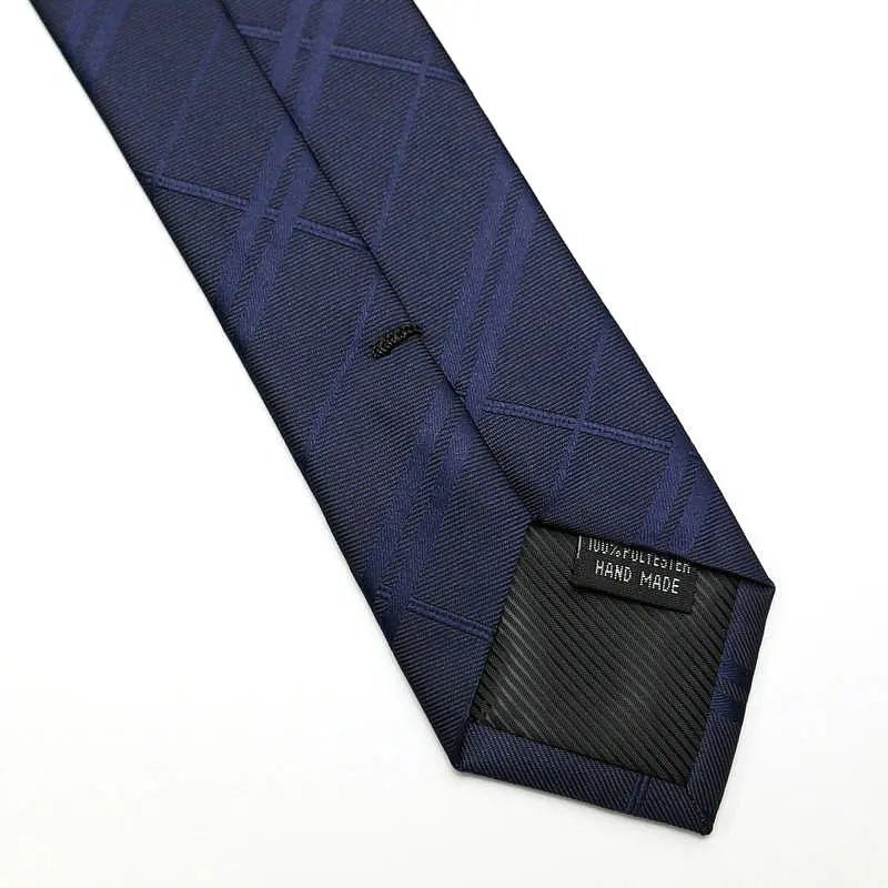 48*6 CM 30 Styles Zipper Mens Tie Skinny Necktie Fashion Business Casual Lazy Pre-tied Striped Solid Color Flower Pattern - Luzilly Bridal & Apparel