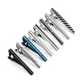 7/8 PCS Tie Clips Set With Gift Box Wedding Guest Gift Luxury Men's Jewelry Business Man Shirt Cufflinks Gift For Husband - Luzilly Bridal & Apparel