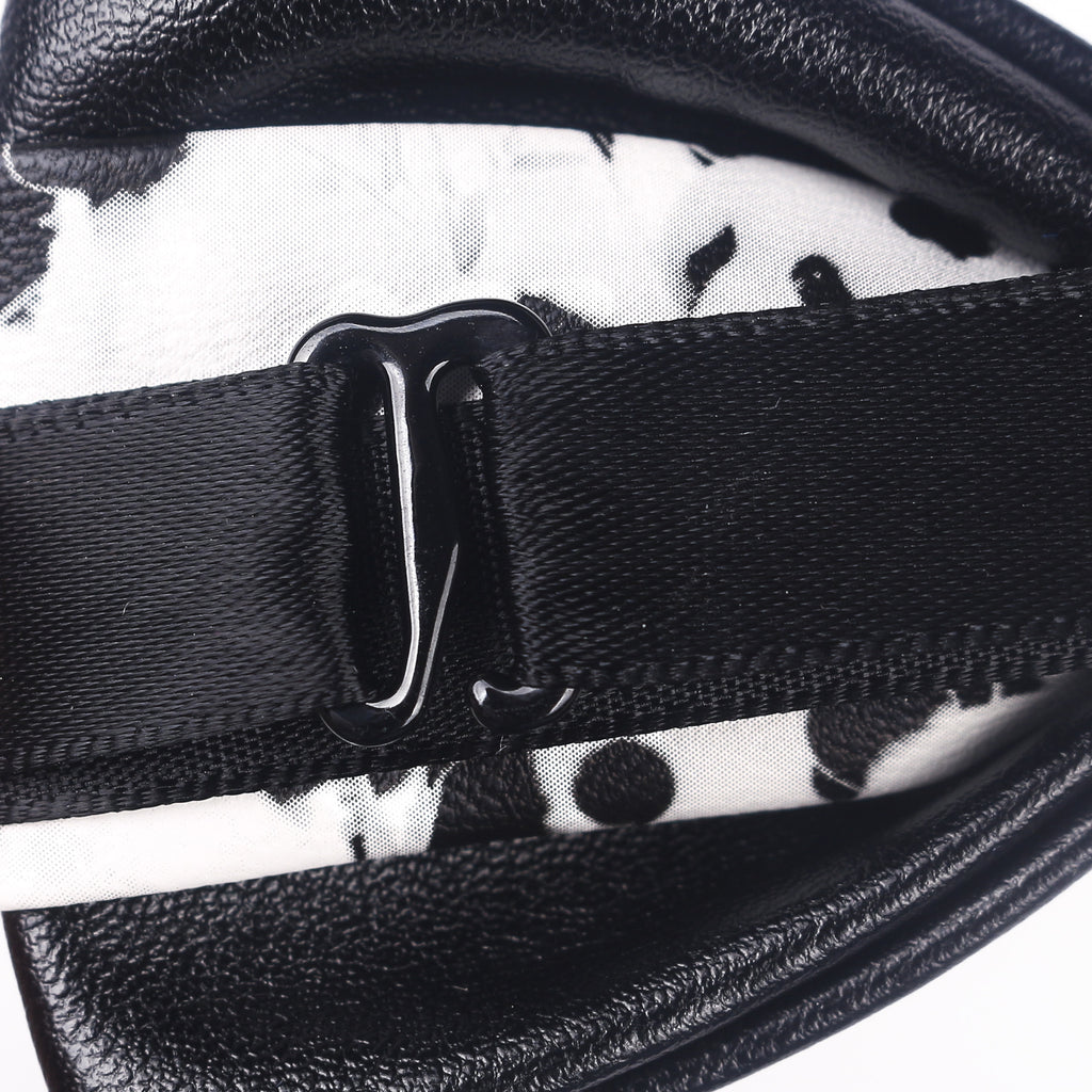 Colorblock Faux-Leather Bow Tie