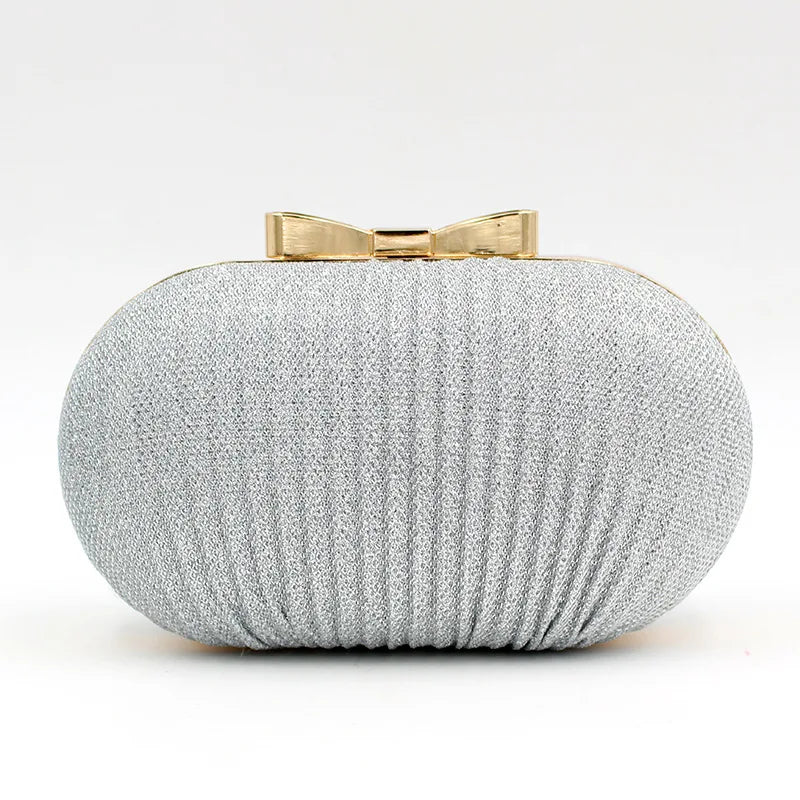 Wedding Bridal Clutch Handbag Rhinestones Clutch Elegant Egg Shoulder Bags Shape Banquet Clutch Purse For Party Girl Women