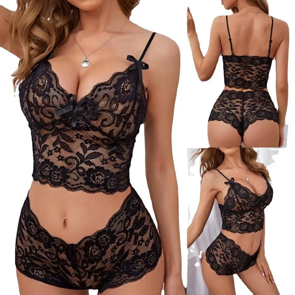 2026 New Women Summer Sexy Lingerie Underwear Lace Rhinestone Rivet Bow Light Control 100% Cotton OEM Service Retail Wholesale
