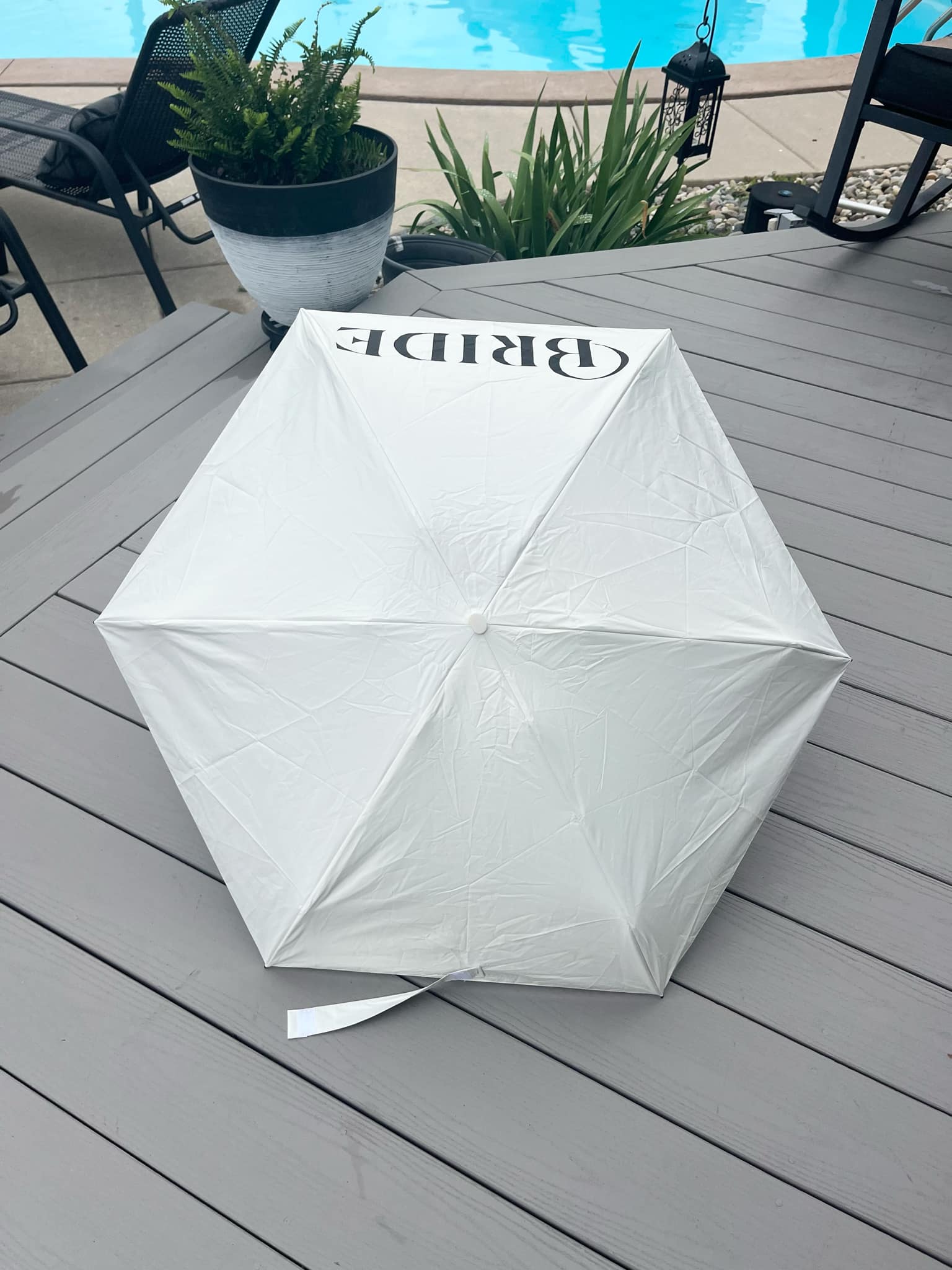 Bride or Wifey Pocket Umbrella