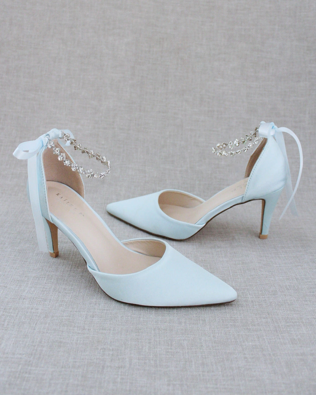 Wedding Pumps with Amaryllis Crystal Strap