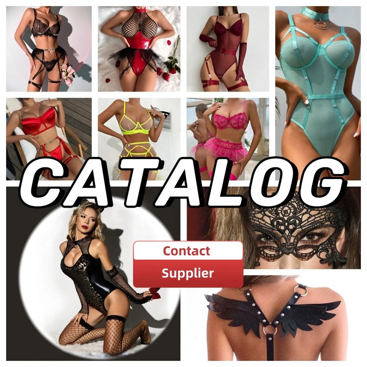 High Quality Sexy Lace Satin Lingerie Bodysuits for Women 2023 with 3D Embroidery