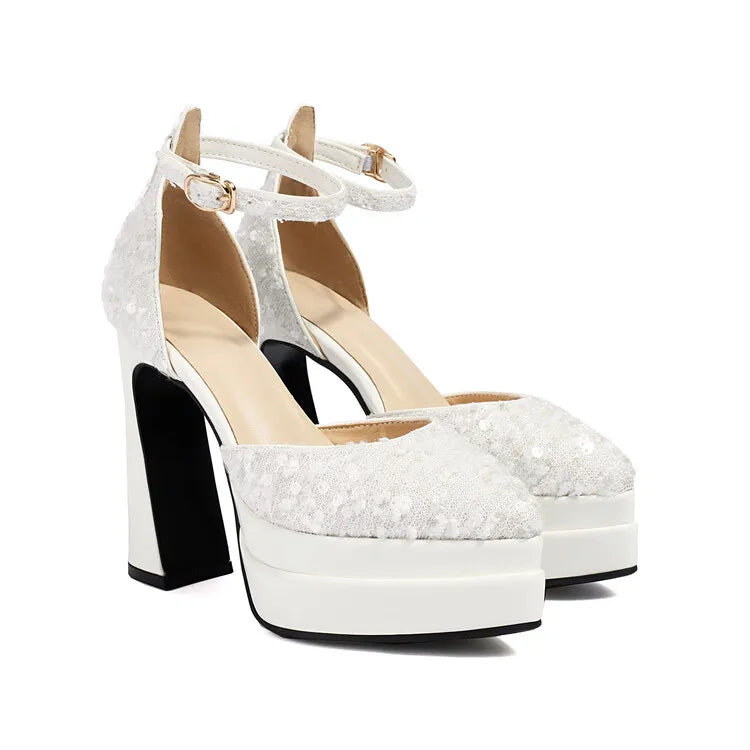 2026 Hot Sole Talons Femme Sexy Chunky Custom Logo High Platform Heels for Women Bridal Shoes Women Platform Heels
