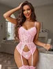 Best-selling Sexy Lingerie Set, Light Body-shaping Clothes, Fashionable Lace Mesh Floral Romantic Lingerie Set