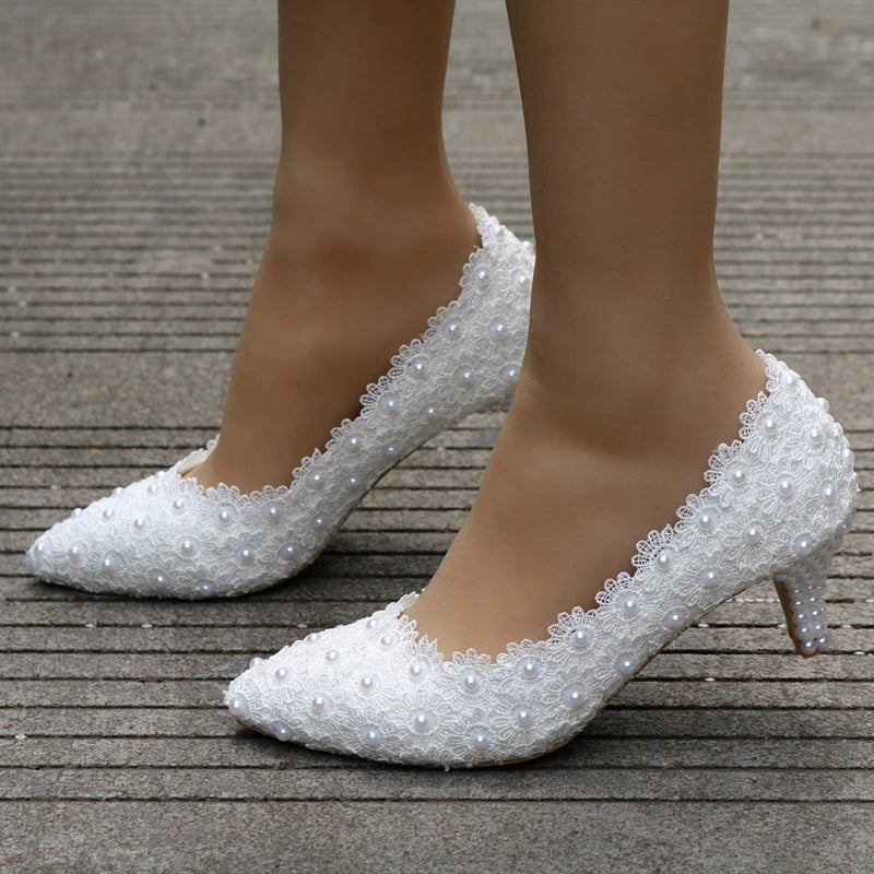 Comemore White Bride Wedding Mules 5cm Stilettos Shoes Pumps Stripper Party White High Heels Sandals Women New Size 34 43