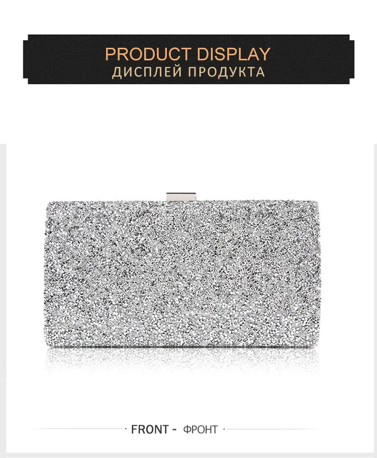 Diamond Sequin Wedding Clutch