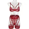 Lace Babydoll Open Bra Set Women's Intimates Sexy Bra G-String & Lingerie Sets Transparent Bralette Set