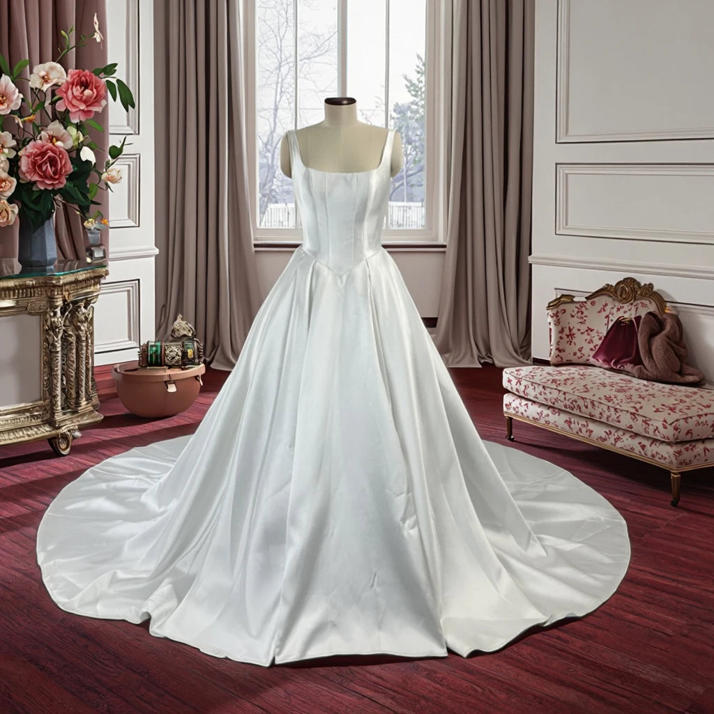 Feishiluo Luxury   Mikaduo  Wedding Dresses for Women Modern Ball Gown Long Cathedral Train Big Bridal Long Cathedral Train