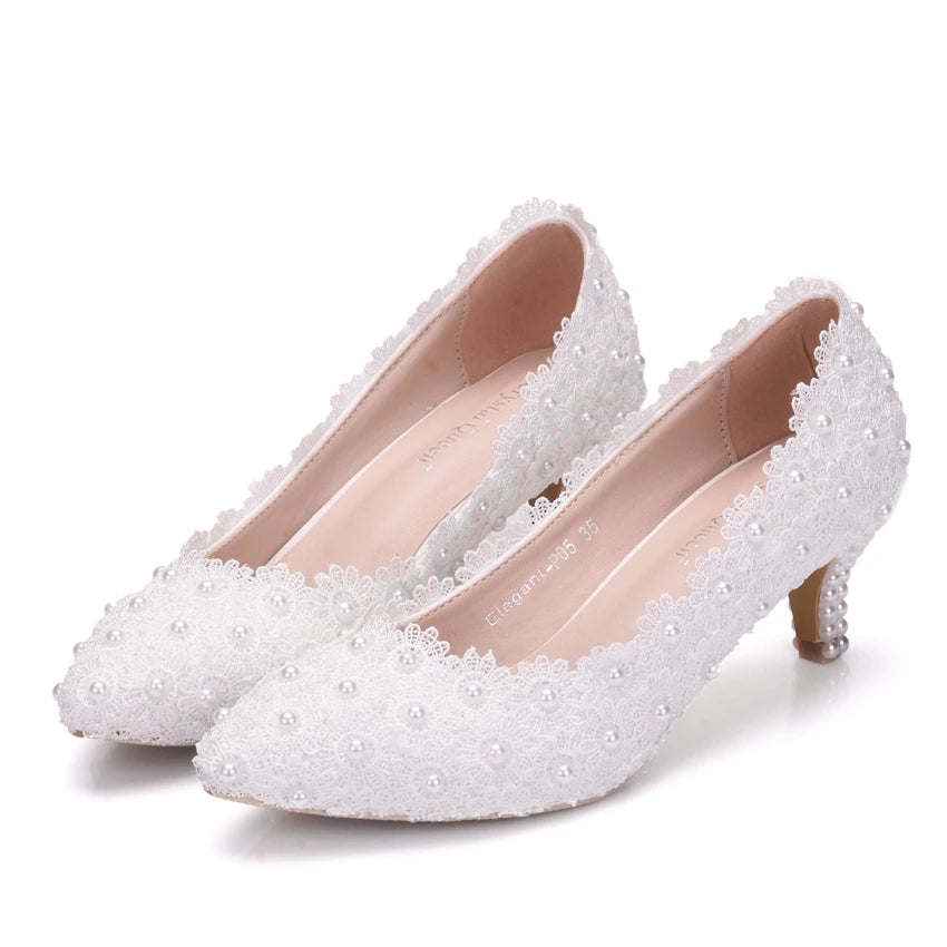 Comemore White Bride Wedding Mules 5cm Stilettos Shoes Pumps Stripper Party White High Heels Sandals Women New Size 34 43