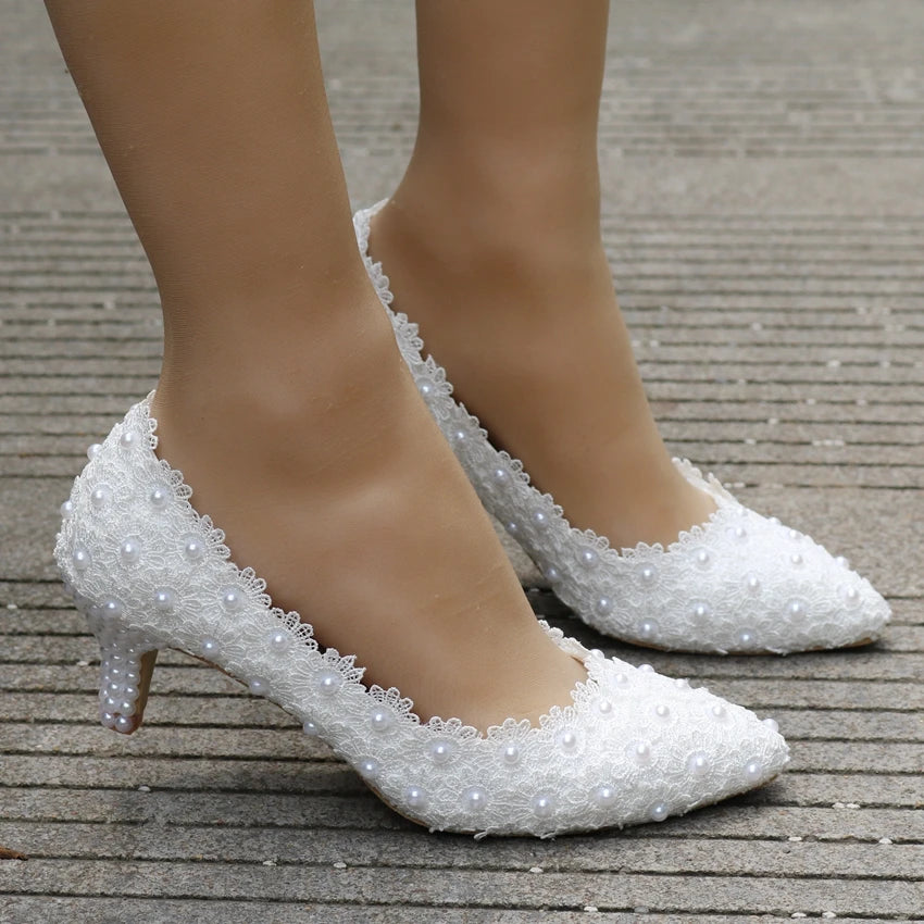 Comemore White Bride Wedding Mules 5cm Stilettos Shoes Pumps Stripper Party White High Heels Sandals Women New Size 34 43